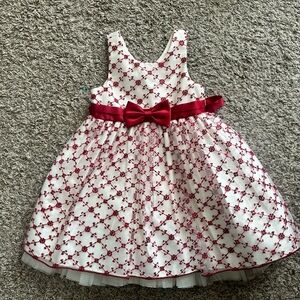Toddler christmas/ holiday dress and coat set  2T